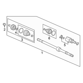 Honda OE - Front Suspension - Drive Axles