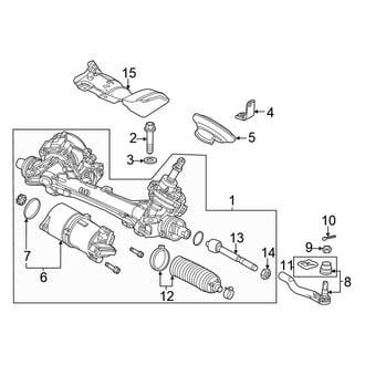 Honda OE - Steering Gear & Linkage (EX / LX / Sport / Touring Sedan)
