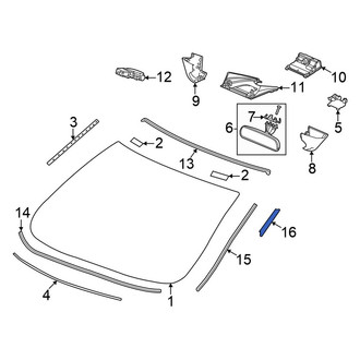 Honda OE - Windshield Molding Clip