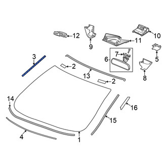 Honda OE - Windshield Insulator