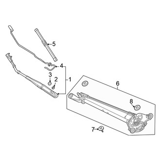 Honda OE - Windshield - Wiper Components (Sedan)