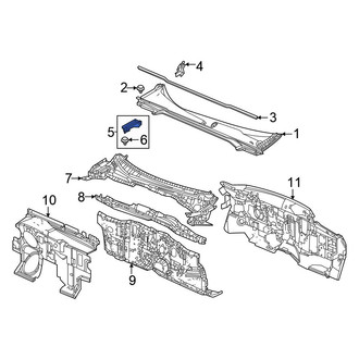 Honda OE - Front Cowl Water Deflector