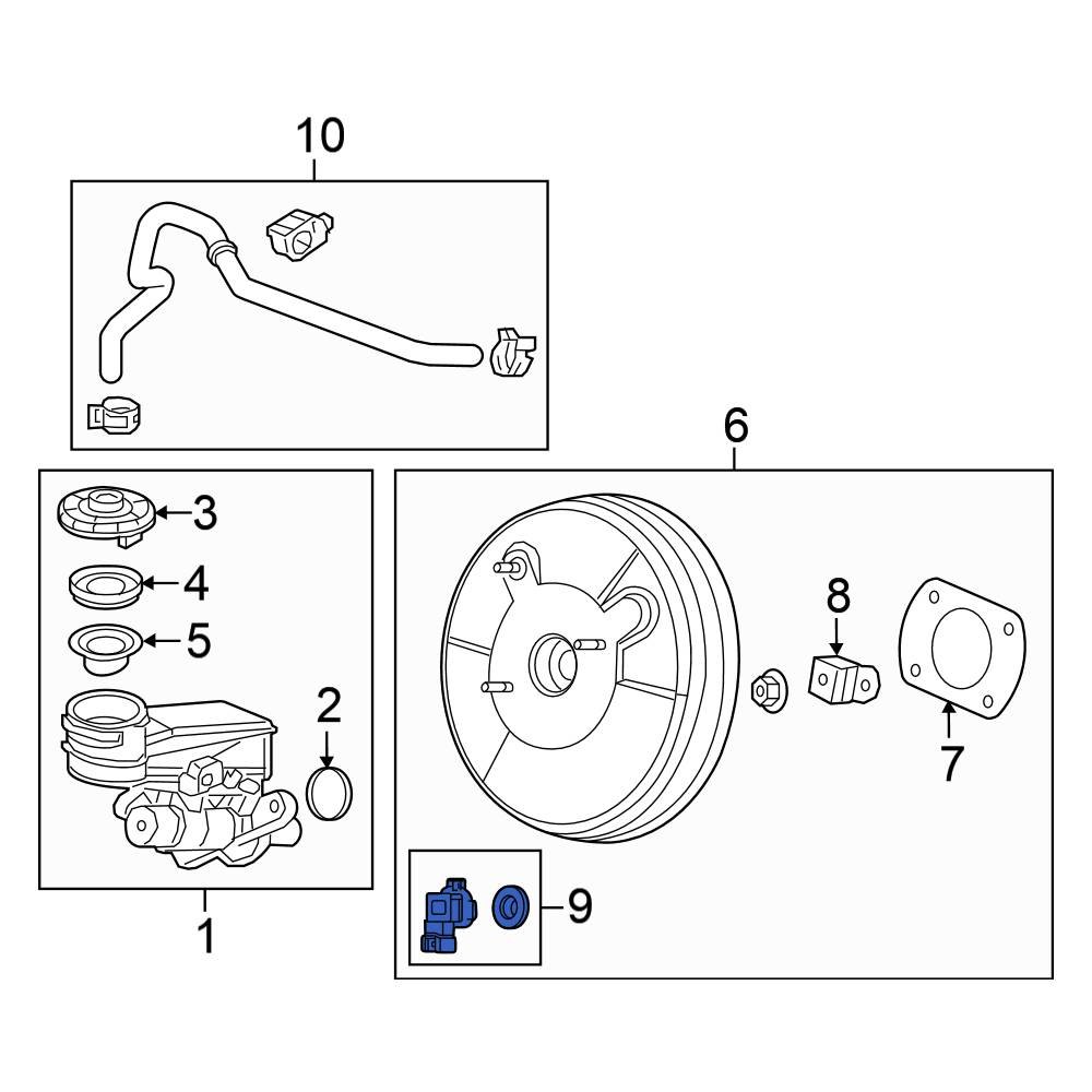 Honda OE 46406T5A000 Brake Fluid Pressure Sensor