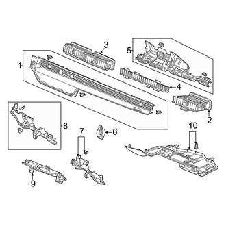 Honda OE - Instrument Panel Components (Passenger Side), (Sedan)