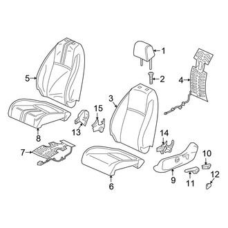 Honda OE - Seats & Tracks - Driver Seat Components (W/O Power), (Sport)