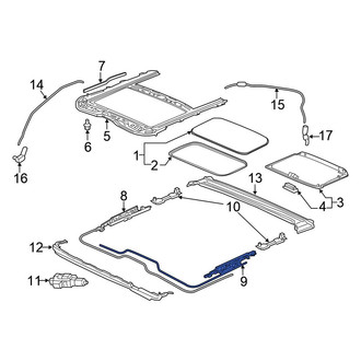 Honda OE - Left Sunroof Cable
