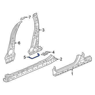 Honda OE - Left Body B-Pillar Reinforcement Insulator