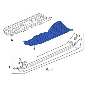 Honda OE - Front Left Floor Pan Splash Shield