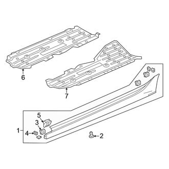 Honda OE - Pillars, Rocker & Floor - Exterior Trim (Sedan)
