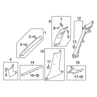 Honda OE - Pillars, Rocker & Floor - Interior Trim