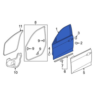 Honda OE - Front Right Door Shell