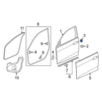 Honda OE - Door Shell Grommet