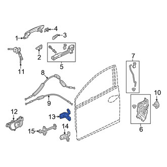 Honda OE - Rear Left Upper Door Hinge