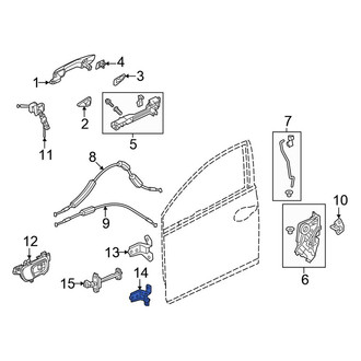 Honda OE - Front Right Lower Door Hinge