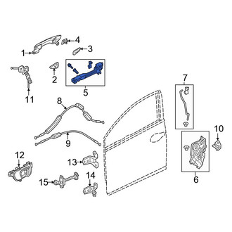 Honda OE - Rear Right Exterior Door Handle Base