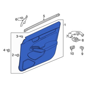 Honda OE - Front Right Inner Door Interior Trim Panel