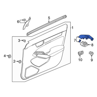 Honda OE - Front Left Door Switch Trim Panel