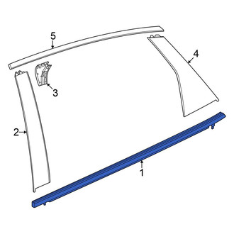 Honda OE - Rear Left Door Belt Molding