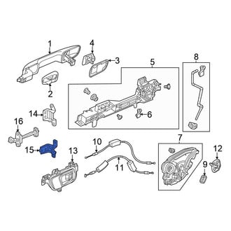 Honda OE - Rear Left Upper Door Hinge