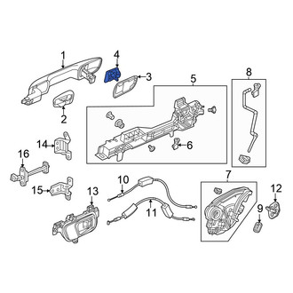 Honda OE - Front Right Exterior Door Handle Cover