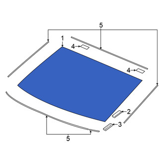 Honda OE - Rear Back Glass