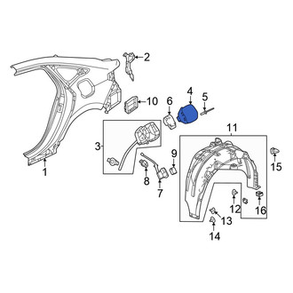 Honda OE - Rear Fuel Filler Door