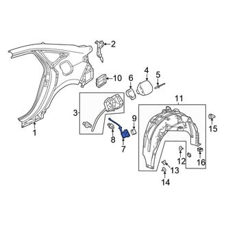 Honda OE - Rear Fuel Filler Door Lock Actuator