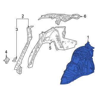 Honda OE - Rear Left Inner Wheel Housing Side Panel