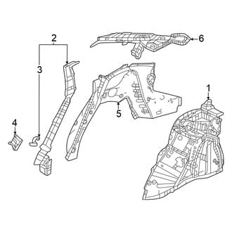 Honda OE - Quarter Panel - Inner Structure (Sedan)