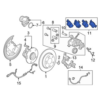 Honda OE - Rear Disc Brake Pad Set