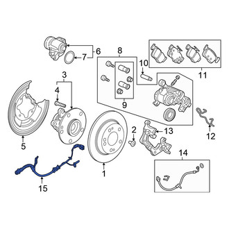 Honda OE - Rear Left ABS Wheel Speed Sensor