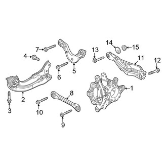 Honda OE - Rear Suspension - Suspension Components (Sedan)