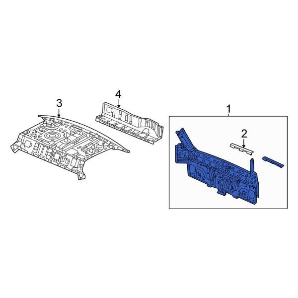 Honda OE 66100T49307ZZ Rear Rear Body Panel