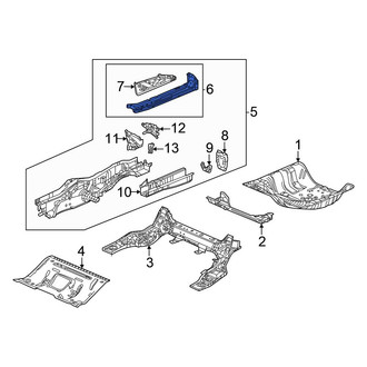 Honda OE - Rear Left Floor Side Rail