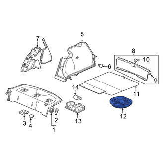 Honda OE - Rear Trunk Floor Storage Box