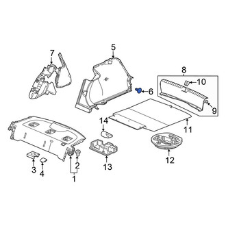Honda OE - Upper Quarter Panel Trim Panel Clip