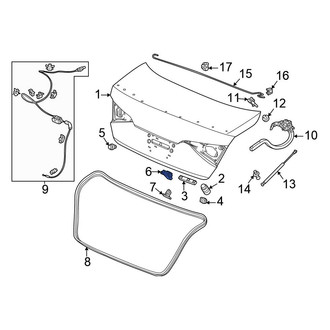 Honda OE - Rear Deck Lid Latch