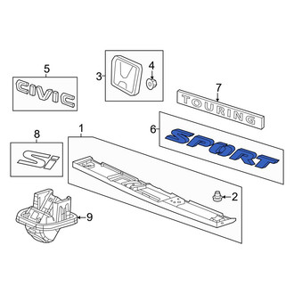 Honda OE - Rear Deck Lid Emblem