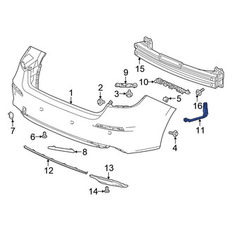 Honda OE - Rear Right Bumper Cover Brace