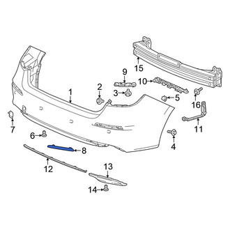 Honda OE - Rear Right Reflector Panel