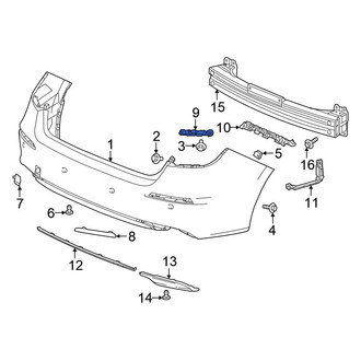 Honda OE - Rear Left Bumper Cover Bracket