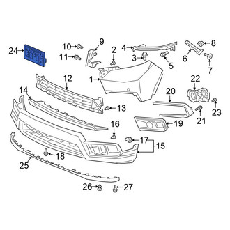 Honda OE - Front License Plate Frame