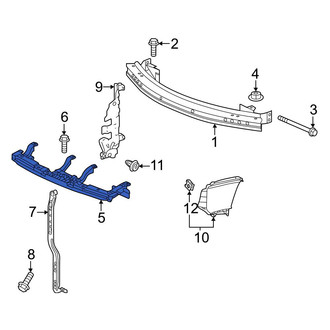 Honda OE - Front Center Bumper Cover Support Rail
