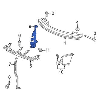 Honda OE - Front Right Radiator Support Air Deflector