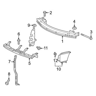 Honda OE - Front Bumper & Grille - Bumper & Components (Bumper Support)