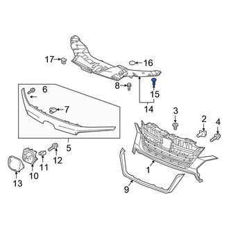 Honda OE - Radiator Support Access Cover Clip