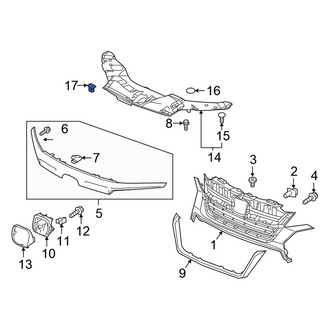 Honda OE - Radiator Support Access Cover Clip