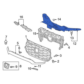 Honda OE - Front Radiator Support Access Cover