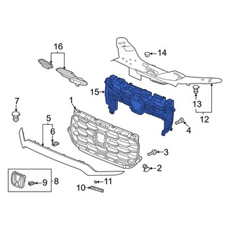 Honda OE - Front Center Grille Molding