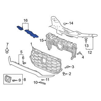 Honda OE - Front Right Grille Molding